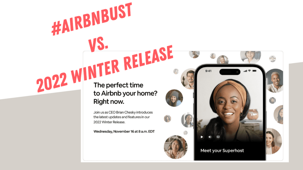 #airbnbust vs Airbnb 2022 Winter Release