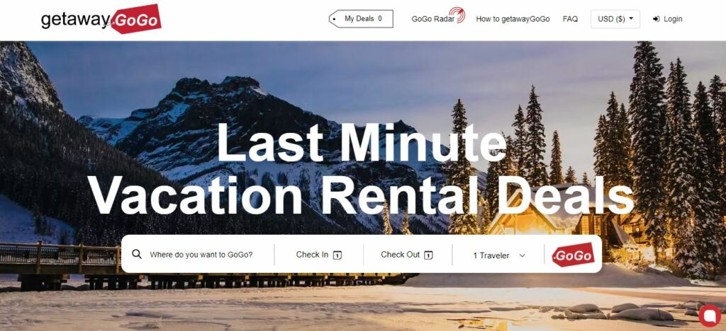 last-minute short-term rental bookings with getawaygogo