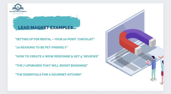 Expand Your Short-Term Rental Business: Proven Techniques to Attract and Retain Property Owners 5 lead magnet examples to attract new owners in short-term rental management