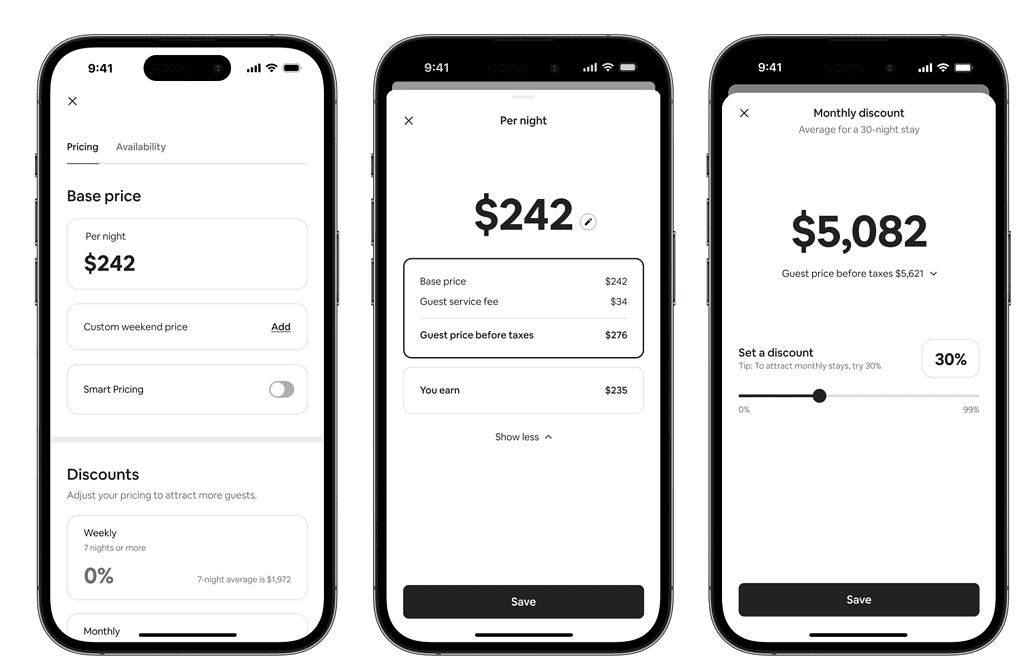 Airbnb pricing tools