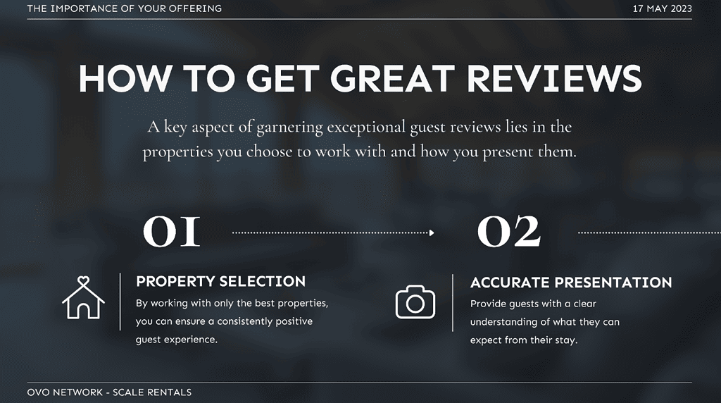 OVO Network's Secrets to Exceptional Short-Term Rental Guest Reviews 13 how to get great short term rental guest reviews