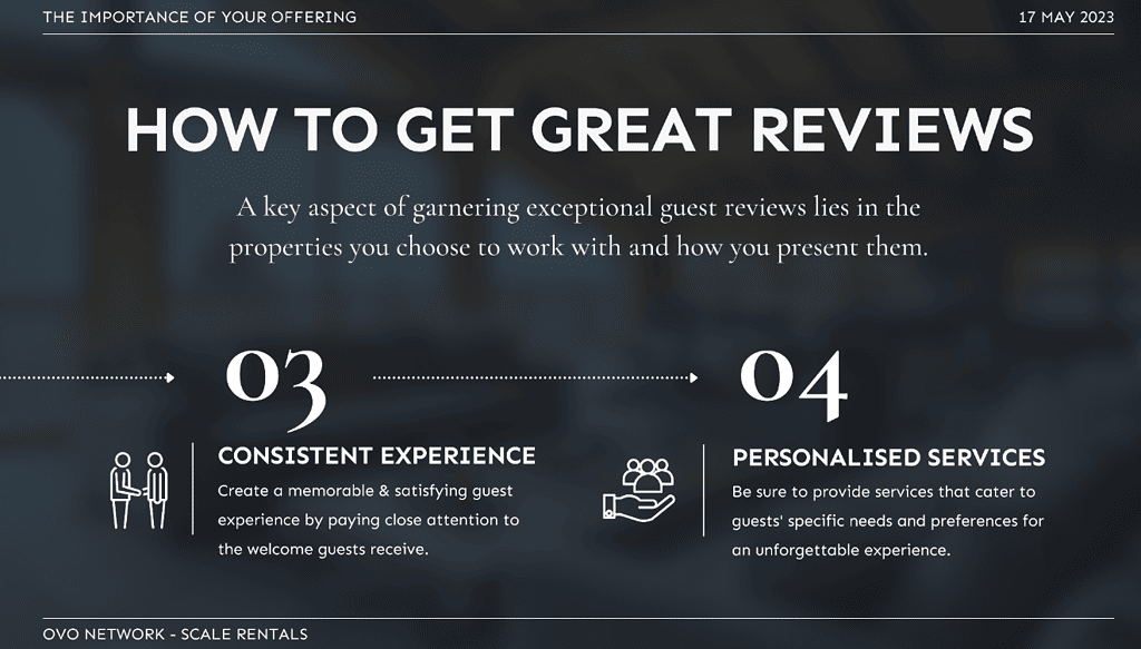 OVO Network's Secrets to Exceptional Short-Term Rental Guest Reviews 14 how to increase positive guest reviews for short-term rentals