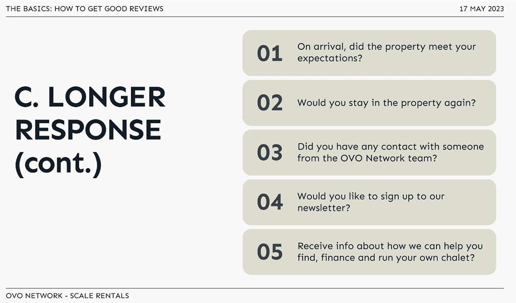 OVO Network's Secrets to Exceptional Short-Term Rental Guest Reviews 12 ovo network at scale rentals - getting more guest reviews