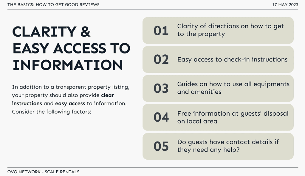 OVO Network's Secrets to Exceptional Short-Term Rental Guest Reviews 3 ovo network at scale rentals - how to get good reviews - clarity