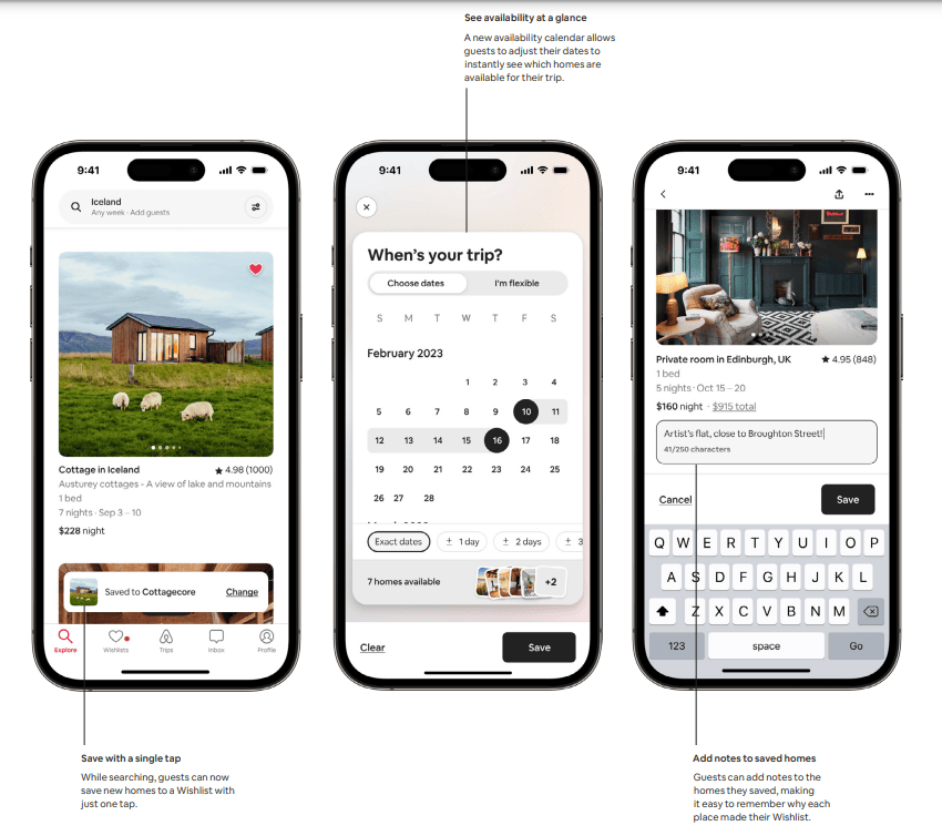Is Airbnb's Growth and Expansion Strategy Paying Off in 2023? 2 Airbnb improves wishlist feature 2023