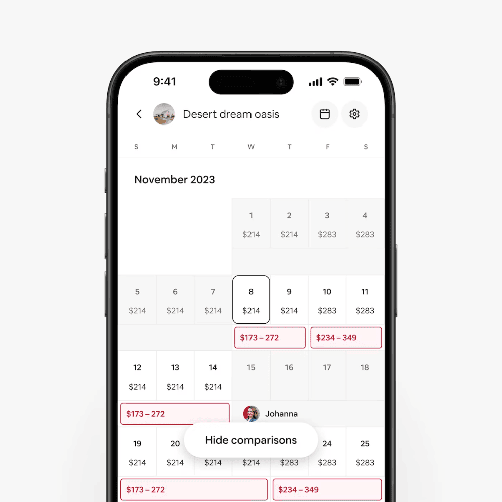 Airbnb-price-comparison-in-calendar-2023-Winter-Update