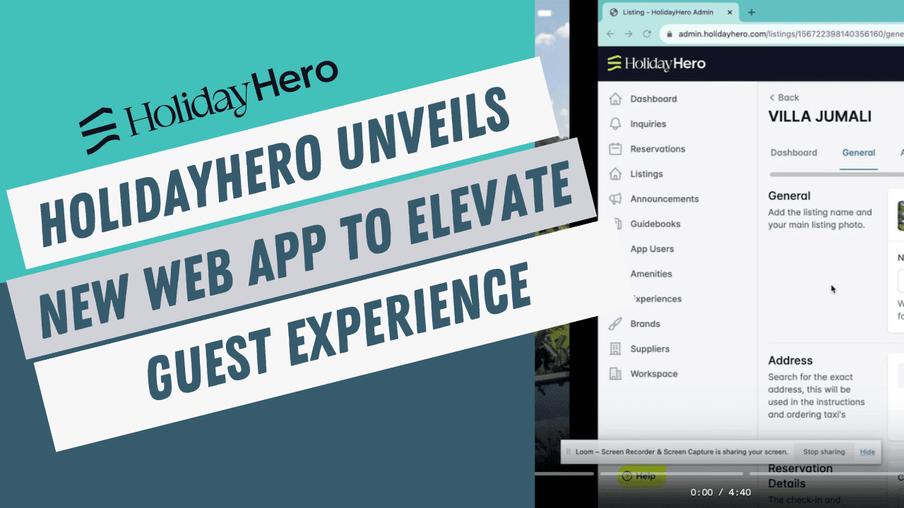 HolidayHero Unveils New Web App to Elevate Vacation Rental Guest Experience