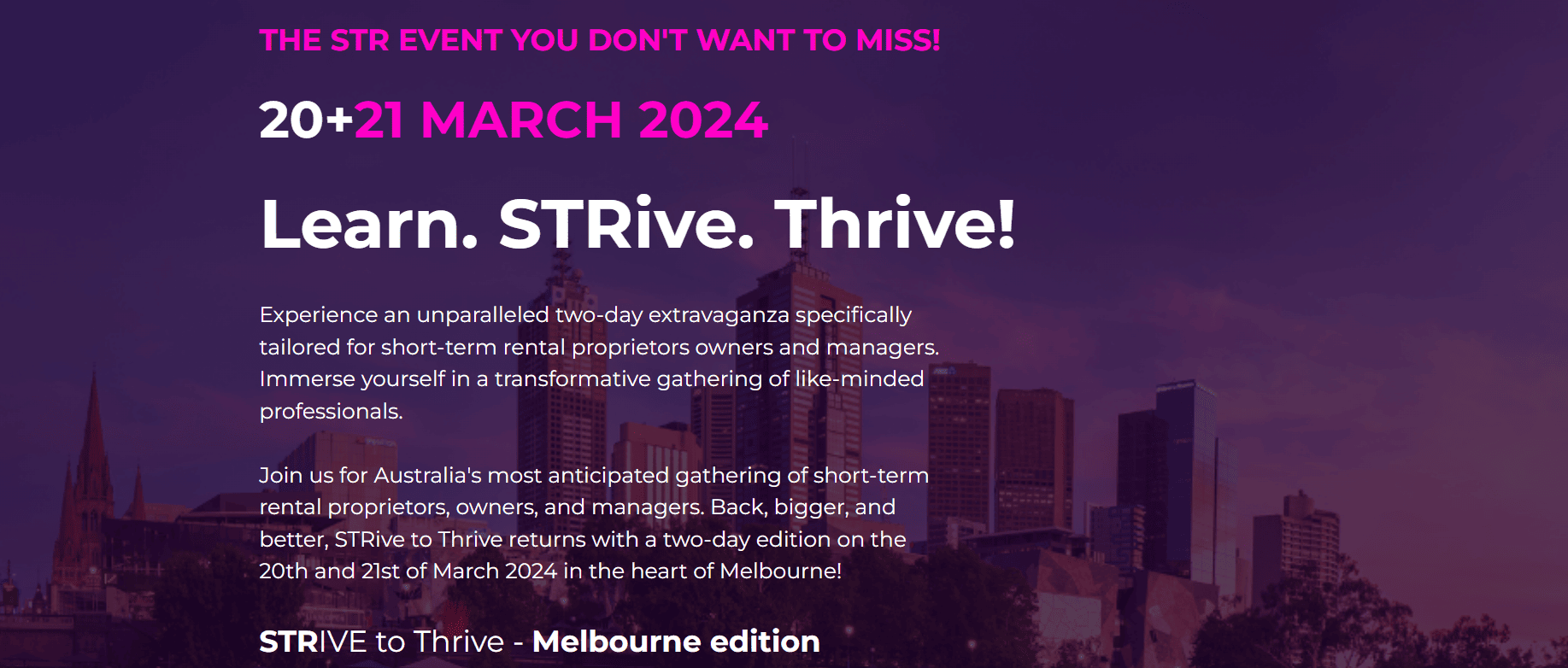 Strive to Thrive 2024