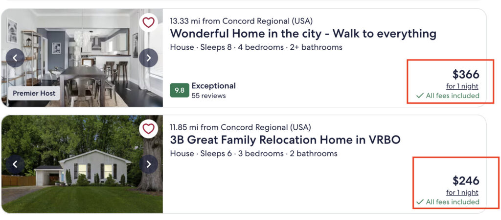 All-fees pricing on Vrbo. Vrbo now shows all-fees-included pricing on the search results in the US.