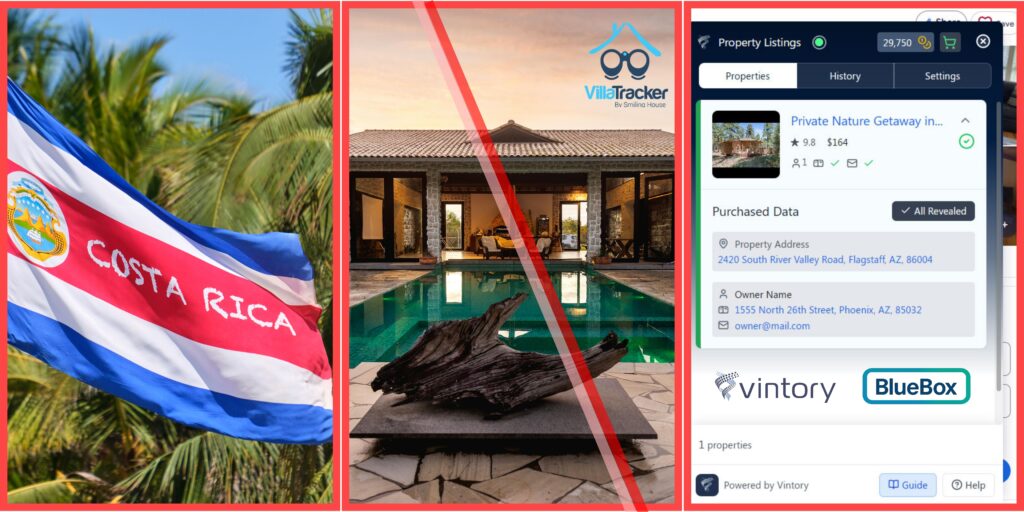 Costa Rica to Tax Rental Income via Platforms, Villa Tracker Opens to Agents, Vintory’s Extension to Reveal Owner Details