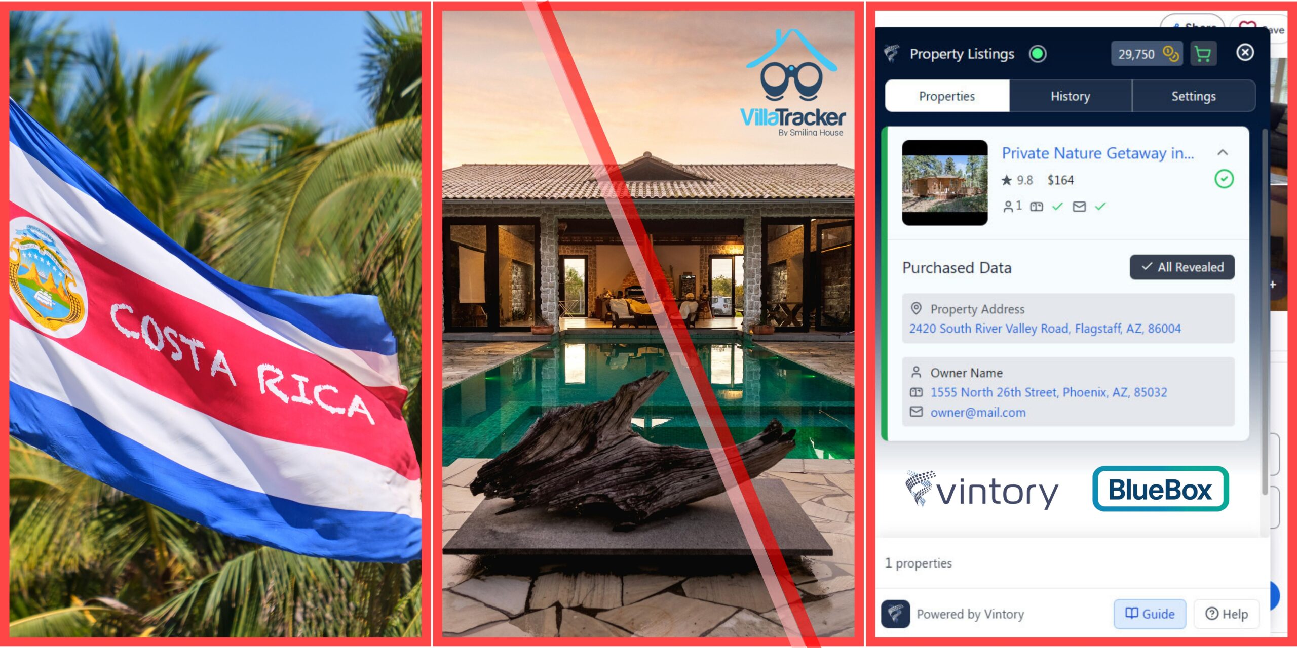 Costa Rica to Tax Rental Income via Platforms, Villa Tracker Opens to Agents, Vintory’s Extension to Reveal Owner Details