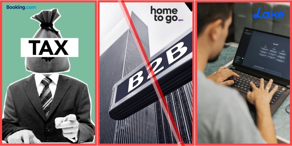 Booking.com Automates Taxes in Parts of Canada, HomeToGo Goes All-In on B2B, and Lake.com Bets on AI.
