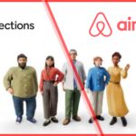 Airbnb Connections and Past Trips new features shown in app with Airbnb logo