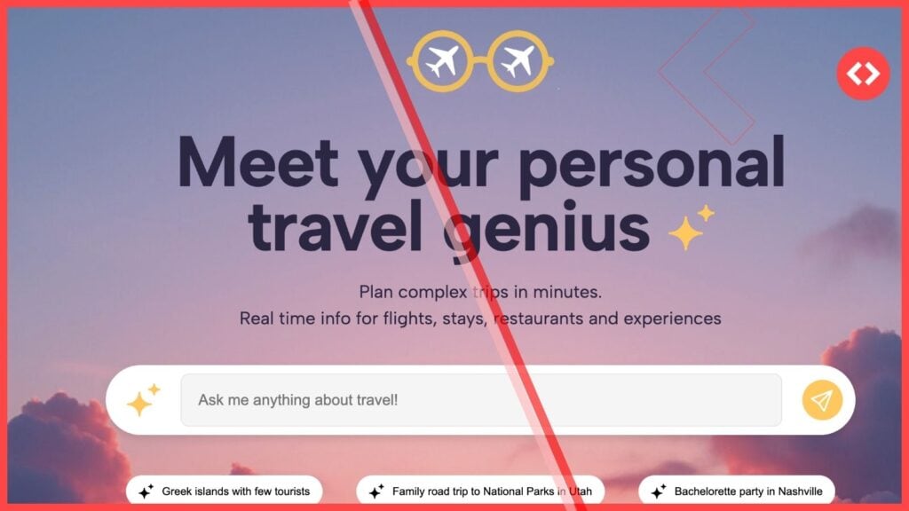 A WhatsApp chat with GuideGeek showing AI-generated accommodation suggestions for a romantic stay in Seville. The chat lists options such as “Lush Apartment With a Courtyard,” “Designer Flat on the Plaza,” and “Penthouse in Seville’s Historic Center,” each with a short description and booking link.