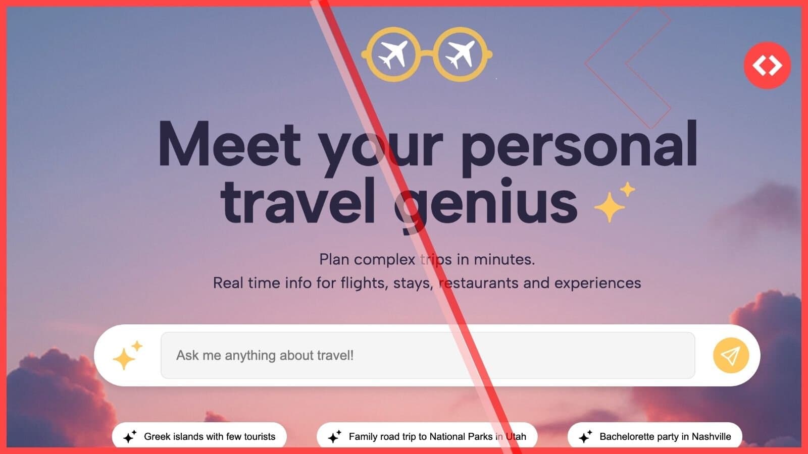 A WhatsApp chat with GuideGeek showing AI-generated accommodation suggestions for a romantic stay in Seville. The chat lists options such as “Lush Apartment With a Courtyard,” “Designer Flat on the Plaza,” and “Penthouse in Seville’s Historic Center,” each with a short description and booking link.