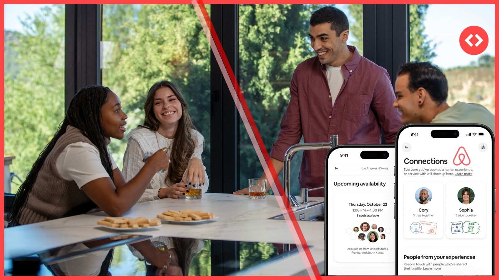 Les nouvelles fonctionnalités sociales d’Airbnb révèlent un plan pour relier personnes, lieux et possibilités 1 Airbnb’s New Social Features Reveal a Plan to Link People, Places, and Possibilities.