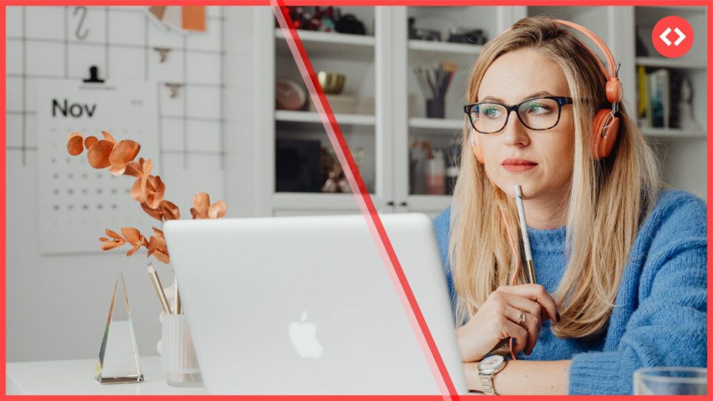 A short-term rental manager attending an online webinar about alternatives to Airbnb and Vrbo in 2025, learning how to choose the right booking channels.