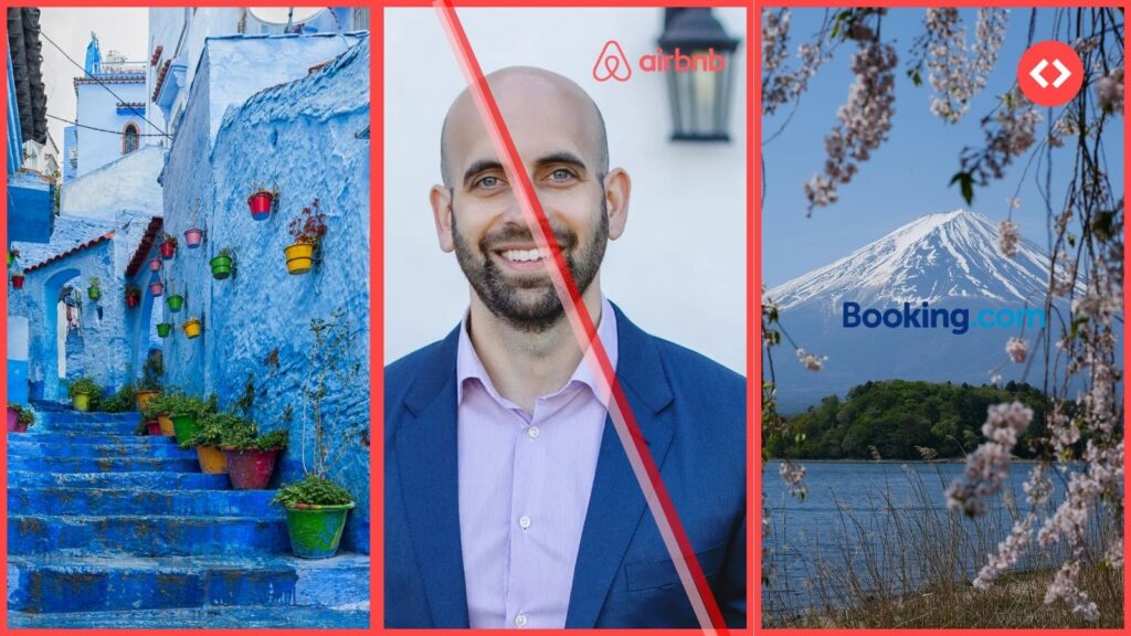 Short-term rental industry news covering Airbnb AI strategy, Booking.com Japan, and Morocco Airbnb regulation