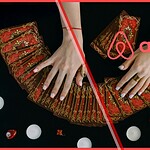 Illustration of a tarot card reading with the Airbnb logo overlaid, representing predictions for the Airbnb Summer Release 2026.