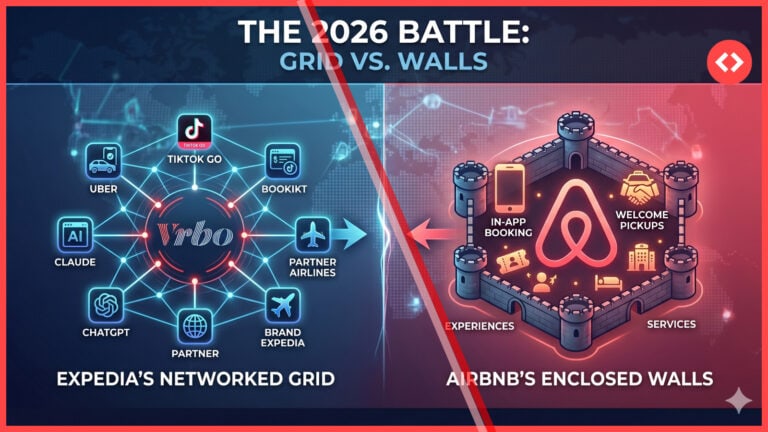 Vrbo vs. Airbnb n’est pas le bon cadrage pour 2026. C’est la grille d’Expedia contre les murs d’Airbnb