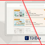 Vrbo sponsored listings above organic search results