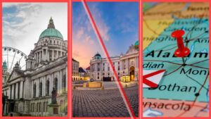 Row of residential homes representing short-term rental permit rules in Ireland, Vienna, and Madison