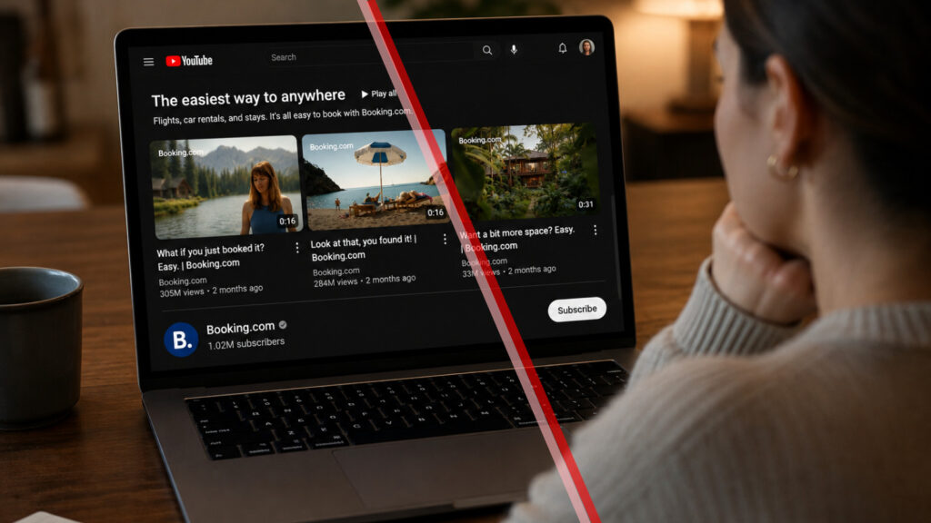 booking.com ai ads backlash