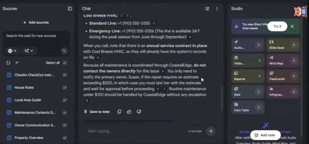 Along with information on what to do when there’s a maintenance issue, this AI tool for property managers also tells you what not to do