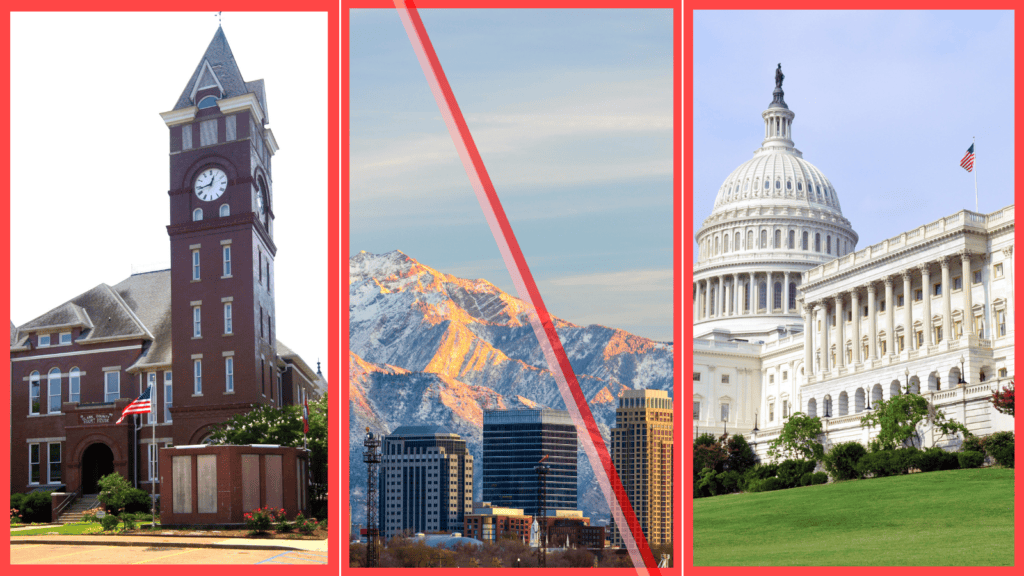 Short-term rental policies Washington, Clark County, Salt Lake City