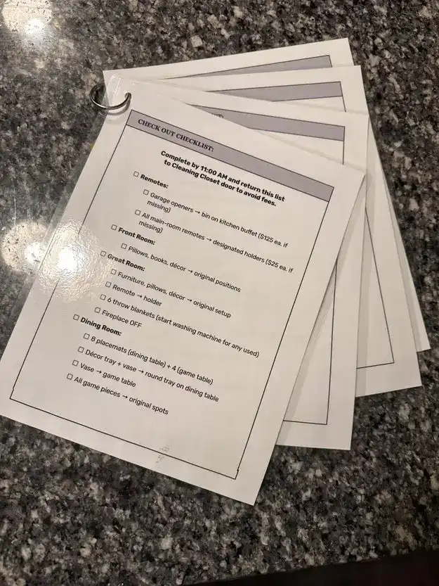 Airbnb House Rules screenshot of a guest 